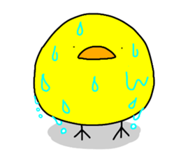 it is a day-to-day chick. sticker #7959424