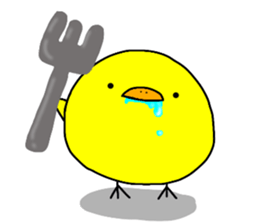 it is a day-to-day chick. sticker #7959432