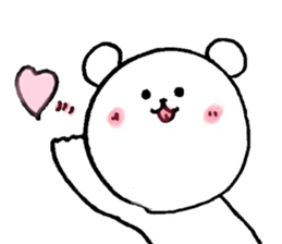 white bear flowing eloquence has bad sticker #7960032