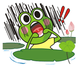 Big tripe frog sticker #7960286