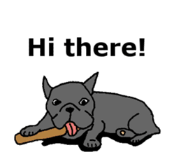 I am frenchbulldog!! sticker #7960572