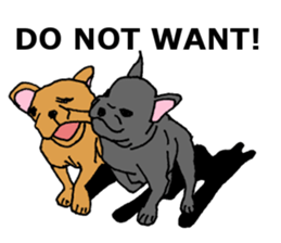 I am frenchbulldog!! sticker #7960577