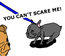 I am frenchbulldog!! sticker #7960596