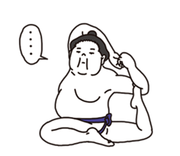 Very agile sumo wrestler sticker #7960907