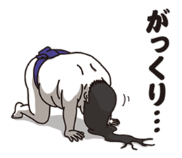 Very agile sumo wrestler sticker #7960909