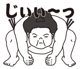 Very agile sumo wrestler sticker #7960916