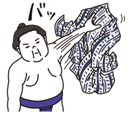 Very agile sumo wrestler sticker #7960927