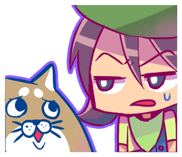 Disgusting dog and Girl sticker #7961728