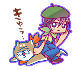 Disgusting dog and Girl sticker #7961730