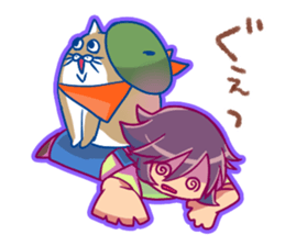 Disgusting dog and Girl sticker #7961731