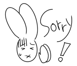 Funny Bunny Sally (EN) sticker #7962335