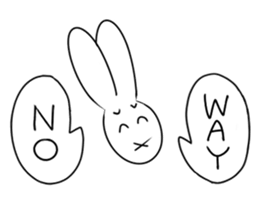 Funny Bunny Sally (EN) sticker #7962361