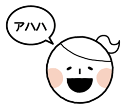 Boy and girl and penguin. sticker #7962538