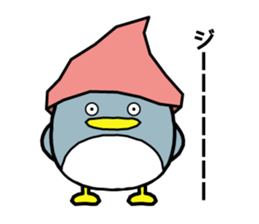 Boy and girl and penguin. sticker #7962541