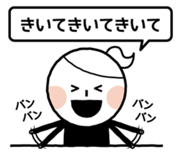 Boy and girl and penguin. sticker #7962542