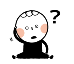 Boy and girl and penguin. sticker #7962552