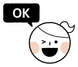 Boy and girl and penguin. sticker #7962554