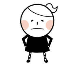 Boy and girl and penguin. sticker #7962558