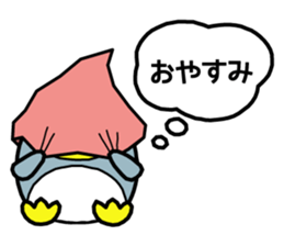 Boy and girl and penguin. sticker #7962561