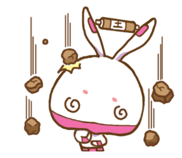 ninja rabbit sticker #7963734