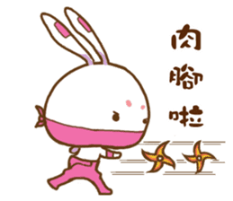 ninja rabbit sticker #7963751