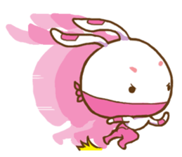 ninja rabbit sticker #7963764