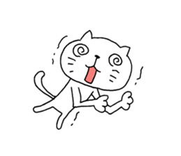 The cat which is a good feeling 4 sticker #7964318