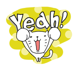 The cat which is a good feeling 4 sticker #7964325