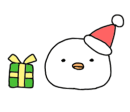 White pretty small birds sticker #7964386