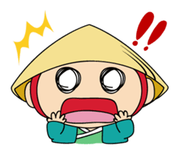 Kusatsu City's official mascot"Tabimaru" sticker #7964642