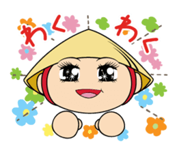 Kusatsu City's official mascot"Tabimaru" sticker #7964645