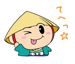 Kusatsu City's official mascot"Tabimaru" sticker #7964654