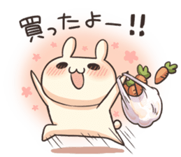 Shiro the rabbit Part2 sticker #7964853