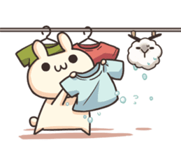Shiro the rabbit Part2 sticker #7964856