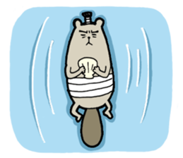 Sea otter THE SAMURAI sticker #7965007