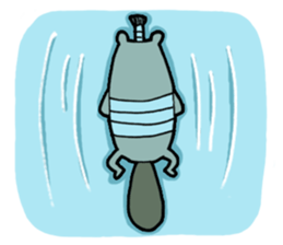 Sea otter THE SAMURAI sticker #7965008