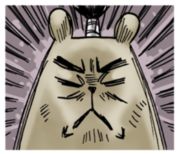 Sea otter THE SAMURAI sticker #7965018