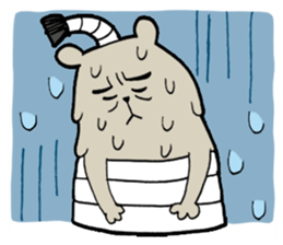 Sea otter THE SAMURAI sticker #7965020