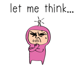 Antenna Head ,1 Horn Monster & Ghost kun sticker #7966912