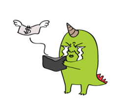 Antenna Head ,1 Horn Monster & Ghost kun sticker #7966920