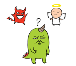 Antenna Head ,1 Horn Monster & Ghost kun sticker #7966923