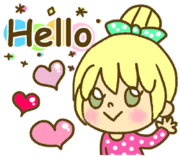 Drawing girls sticker 1 sticker #7968189