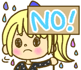 Drawing girls sticker 1 sticker #7968195