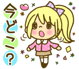 Drawing girls sticker 1 sticker #7968196