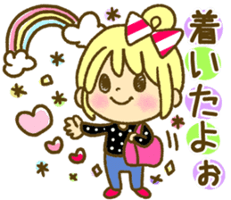 Drawing girls sticker 1 sticker #7968199