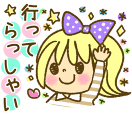 Drawing girls sticker 1 sticker #7968201