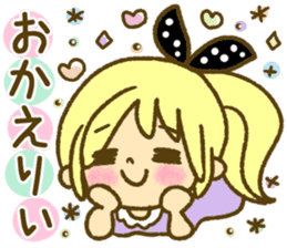 Drawing girls sticker 1 sticker #7968203