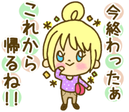 Drawing girls sticker 1 sticker #7968204