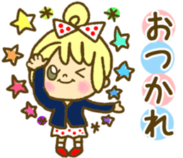 Drawing girls sticker 1 sticker #7968207