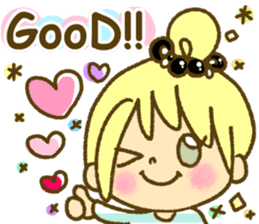 Drawing girls sticker 1 sticker #7968209